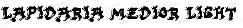 Lapidaria Medior Light Regular字体转换